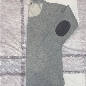 JCREW patched elbow sweatshirt
